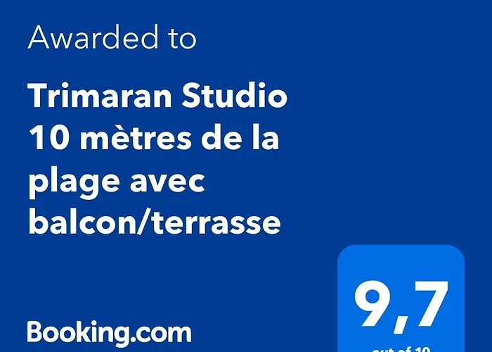 Trimaran Studio 10 Metres De La Plage Avec Balcon/Terrasse
